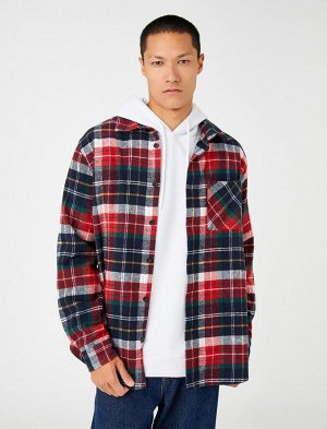 Рубашка Lumberjack в клетку с карманами и длинными рукавами