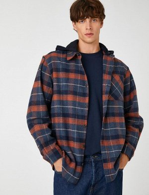 Рубашка Lumberjack в клетку с карманом с капюшоном