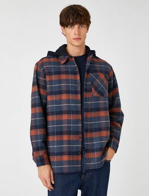 Рубашка Lumberjack в клетку с карманом с капюшоном