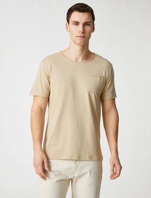 Базовая футболка Slim Fit с короткими рукавами и карманами