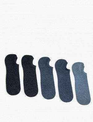 Мужской базовый комплект невидимых носков из 5 предметов