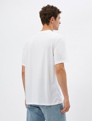 Комплект из 2 базовых футболок с круглым вырезом, разноцветный, с короткими рукавами