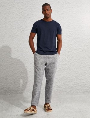 Базовые брюки-чинос с кружевной талией