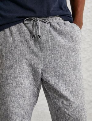 Базовые брюки-чинос с кружевной талией