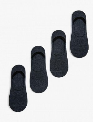 Мужские носки-балерины, комплект из 4 шт