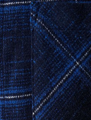 Рубашка лесоруба Классический воротник с карманами на пуговицах и длинными рукавами Мягкая текстура