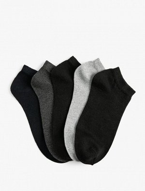 KOTON Мужские базовые носки-сапожки из 5 предметов, разноцветные