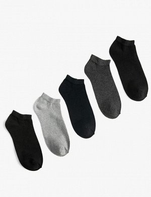 KOTON Мужские базовые носки-сапожки из 5 предметов, разноцветные