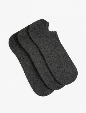 Мужской базовый комплект невидимых носков из трех предметов