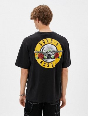 Футболка Guns N' Roses с лицензионным принтом на спине