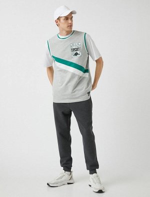 Спортивные брюки Jogger с облегающим карманом на молнии на кружевной талии