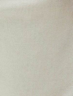 KOTON Базовые шорты-бермуды приталенного кроя с карманом на талии из кружева