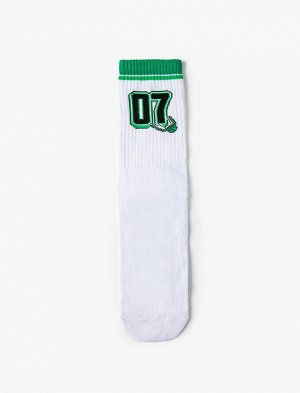 Мужские носки для колледжа с вышивкой