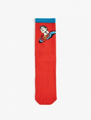 Мужские носки с логотипом Супермена и вышивкой