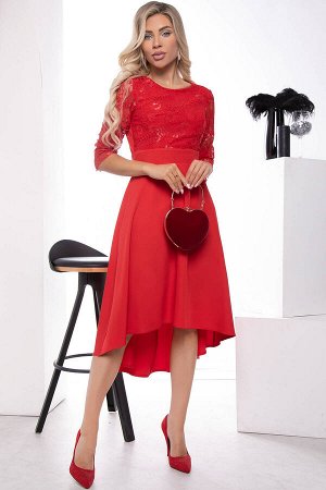 Платье "Лика" (красное) П7520