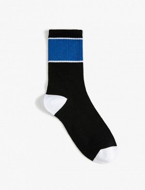 Мужские теннисные носки с цветными блоками