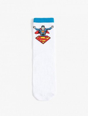 Мужские носки с логотипом Супермена и вышивкой