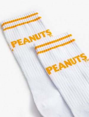 KOTON Мужские носки Snoopy Peanuts с лицензионной вышивкой