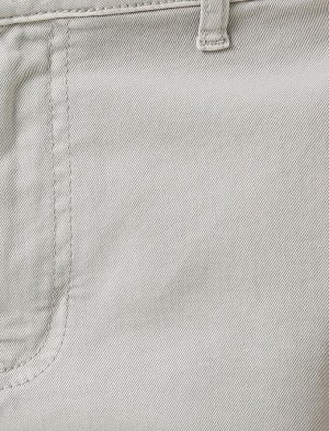 Базовые шорты-бермуды из хлопка с карманами на пуговицах