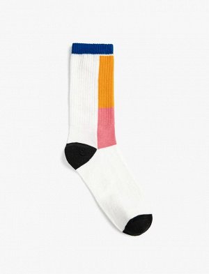Мужские носки с цветными блоками
