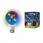 ULI-Q309 1,5W/RGB ДИСКО ШАР 3D Светодиодный светильник. Свечение 3D звёзды. Вилка 220В. Диаметр 8см. ТМ Volpe., шк 5999558319397
