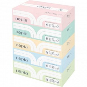 Nepia Японские салфетки бумажные двухслойные Premium Soft 197х217 мм, 150 шт