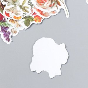 Набор наклеек «Винтажный цветочный микс» 50 шт 3-8,5 см