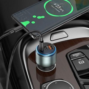 Автомобильное зарядное устройство Hoco NZ9 95W / Зарядное устройство в прикуриватель / Автомобильная зарядка для телефона