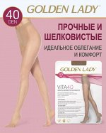 GOLDEN LADY Колготки женские VITA 40 эластичные и прозрачные