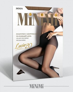 MINIMI LUCIA 20 колготки женские классические эластичные с усиленными шортиками