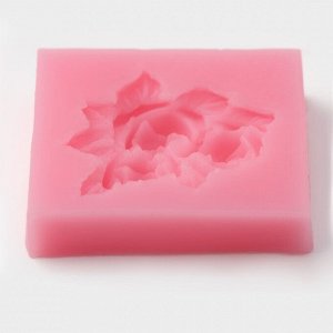 Силиконовый молд Доляна «Букет роз», 4,5x5 см, цвет розовый