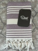 фиолетовый-Пляжное полотенце пештемаль 100% хлопок 50*90