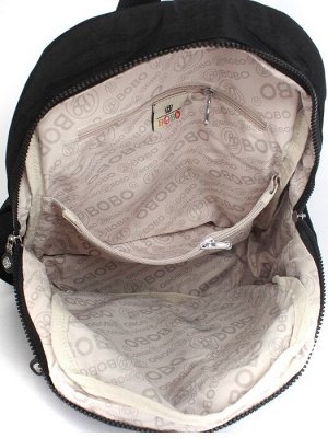 Рюкзак жен текстиль BoBo-8901,  1отд,  5внеш,  3внут/карм,  черный 258166