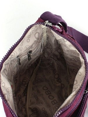 Сумка женская текстиль BoBo-1522,  1отд,  плечевой ремень,  фиолетовый 258147