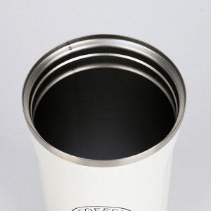 Термокружка, 500 мл, Original "Мастер К. Coffee", сохраняет тепло 10 ч, белая