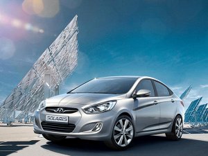 Ковры салонные Hyundai Solaris 2WD (седан) МКПП (2010-2016) левый руль