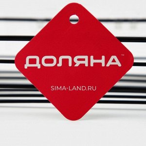 Полка на липучке Доляна, 26,5x11x5 см, цвет чёрный