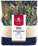 Рис пропаренный Gold &quot;Агро-Альянс Экстра&quot; HoReCa 3 кг