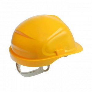 Каска защитная ТУНДРА, для строительно-монтажных работ, с пластиковым оголовьем, желтая