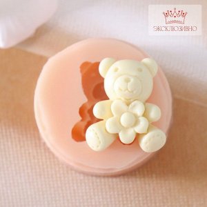 Силиконовый молд, форма для заливки «Мишка», 2x2.5 см