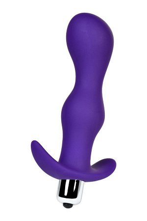 Анальная пробка с вибрацией A-Toys by TOYFA Kamet, размер L, силикон, фиолетовая, 14 см