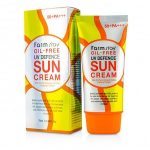KR/ FarmStay Oil-Free UV Defence Sun Cream SPF50 Солнцезащитный крем для лица, 70мл