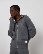 Кардиган ZIPPED CARDIGAN WITH POCKETS