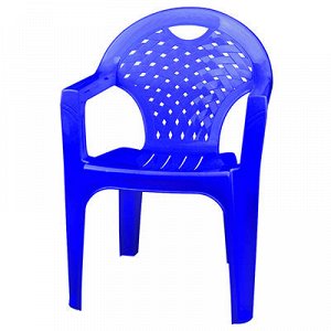 Кресло со спинкой пластмассовое 58,5х54х80см, сиденье 34х40с