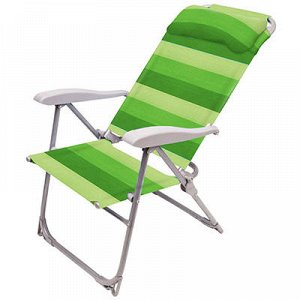 Кресло-шезлонг складное "Зеленый" 75х59х1,09см, сиденье 40х4