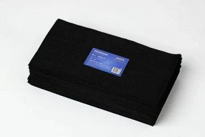 Полотенце 35*70 пачка White line черный 50 шт