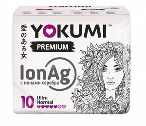YOKUMI ®️Прокладки женские гигиенические PREMIUM Ultra Normal, 10 шт