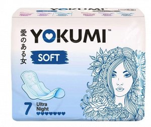 YOKUMI ®️Прокладки женские гигиенические Soft Ultra Night, 7 шт