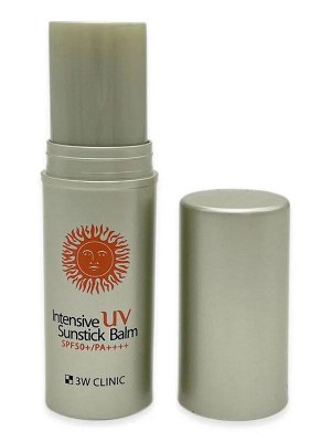 3W Clinic Солнцезащитный стик интенсивная защита для лица и тела Intensive UV Sunstick Balm SPF50 PA++++, 10 г