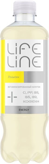Напиток безалкогольный витаминизированный негазированный LIFELINE Energy со вкусом лимона 0,5